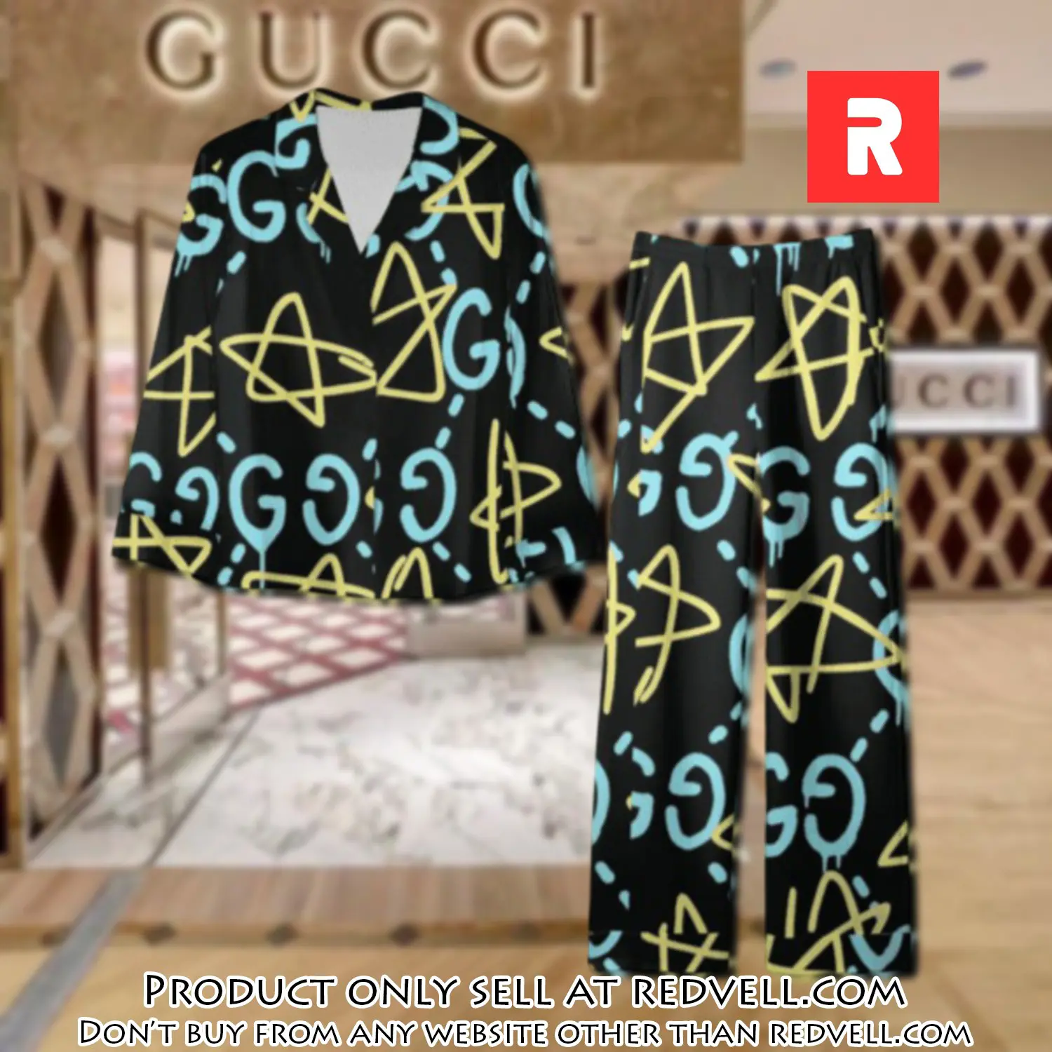 Trending luxury gc satin pajama set pjs1066 rv5547431